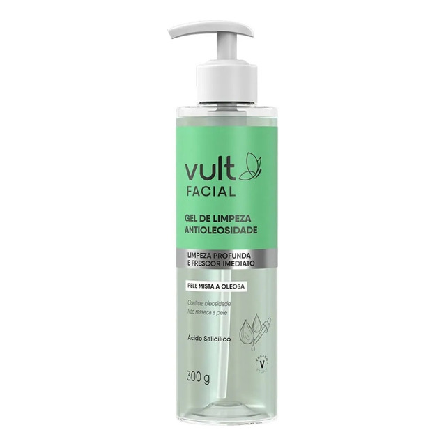 Gel De Limpeza Facial Antioleosidade Pele Oleosa Vult 300g Gel De Limpeza Facial Antioleosidade Pele Oleosa Vult 300g