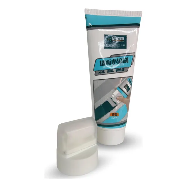 Rodillo Con Pintura De Látex Para Reparación De Pared Yeso