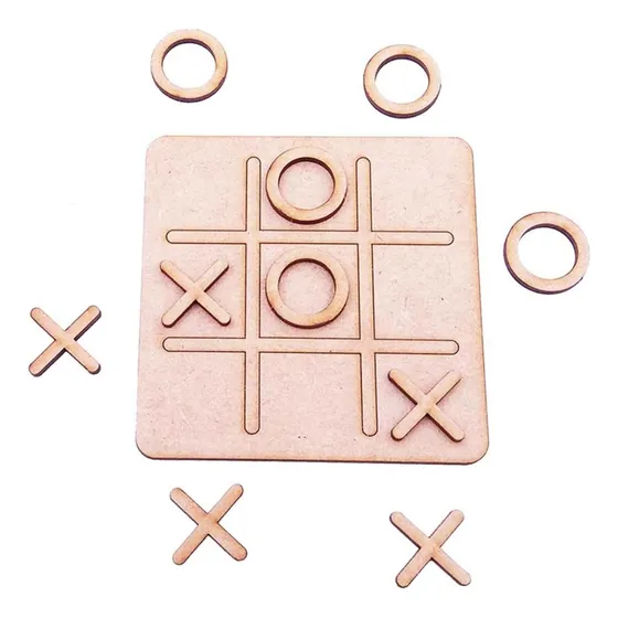 Kit 25 Jogo Da Velha 10cm Mdf Tabuleiro Lembrancinha Festa 