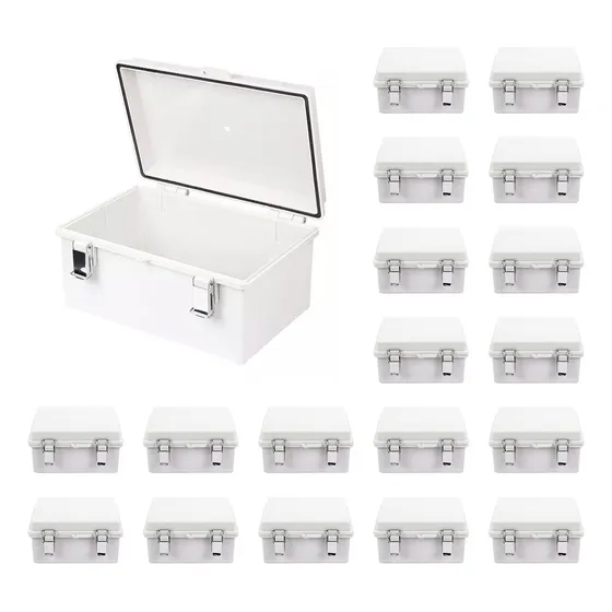 20 Gabinetes Nema Plastico Uso Intemperie 17x22x11 Cm Broche