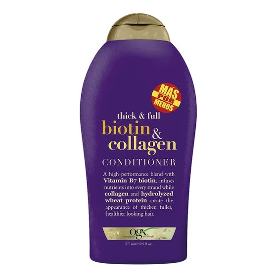  Acondicionador Biotina Y Colageno Cabello Delgado Ogx 577ml