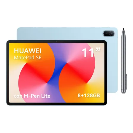 Tablet HUAWEI MatePad SE 11, 8G+128G, Tablet M-Pencil Incluido, Pantalla FullView de 11”, Superbatería de 7700 mAh, Wi-Fi/Bluetooth, Azul
