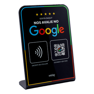 Placa De Avaliação Google Com Nfc E Qr Code Placa De Avaliação Google Com Nfc E Qr Code