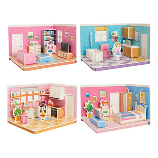 Quebra Cabeça 3d Montar Ambientes Cenårio Casinha De Boneca Quebra Cabeça 3d Montar Ambientes Cenårio Casinha De Boneca