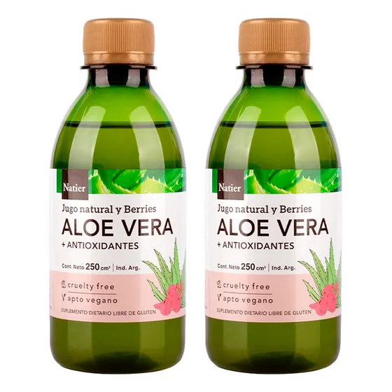 Natier X2 Aloe Vera Berries Suplemento Antioxidante 250ml 3c