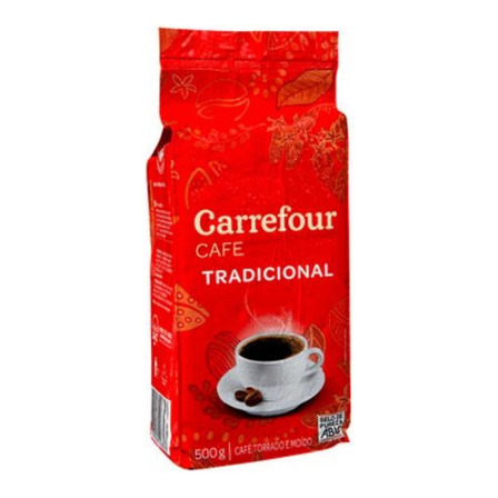 Café Torrado Moído Tradicional Carrefour 500 G Café Torrado Moído Tradicional Carrefour 500 G