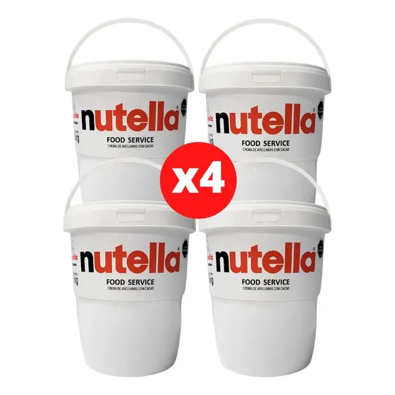 Nutella Balde 3kg X 4 (12 Kg) Pack De Oferta