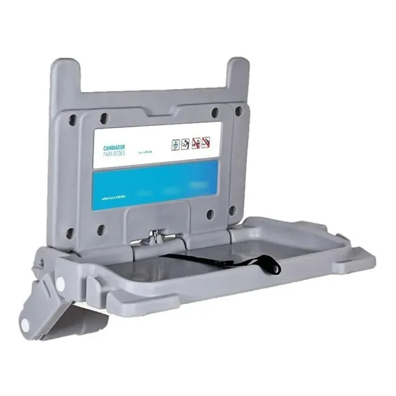 Cambiador De Bebe De Pared Para Baño Publico Gris Inelec 1901CBB1000