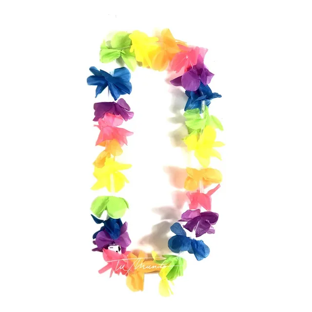 Collar Hawaiano Luminoso X 3 Unidades Cotillón Fluo Fiestas