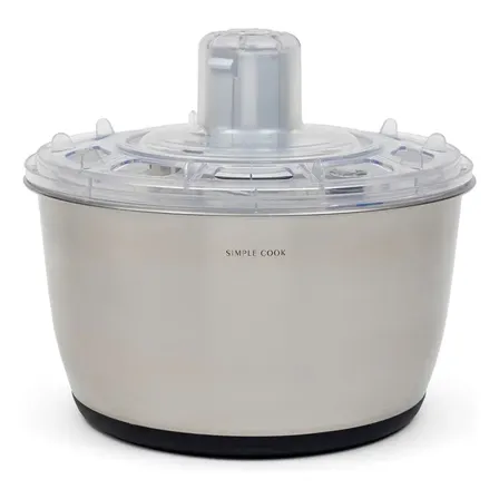 Centrifugador De Verduras 6l Simple Cook Color Acero