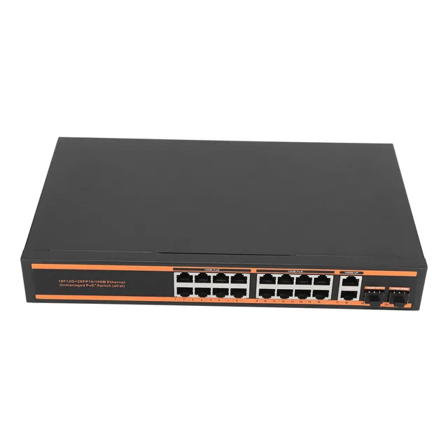 Enchufe Poe 100m 1000m, 20 Puertos, No Gestionado, Compatibl