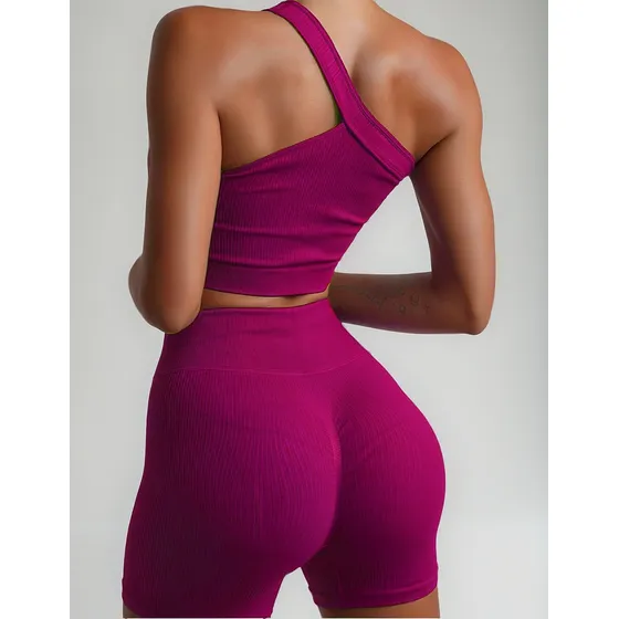 Short Levanta Gluteos+bra Conjunto Licra Deportivo Gym Dama