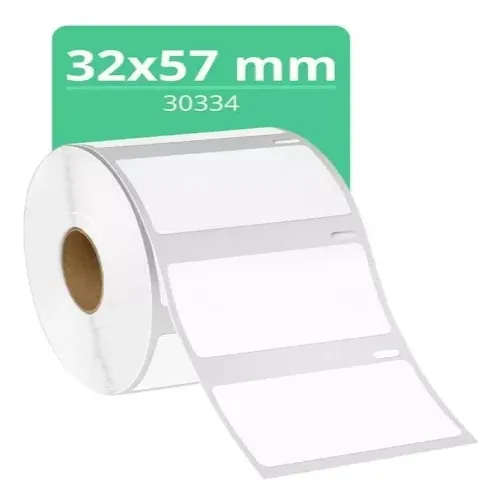 Etiquetas Termicas Dymo Zebra Star  30334 57x32mm/org.