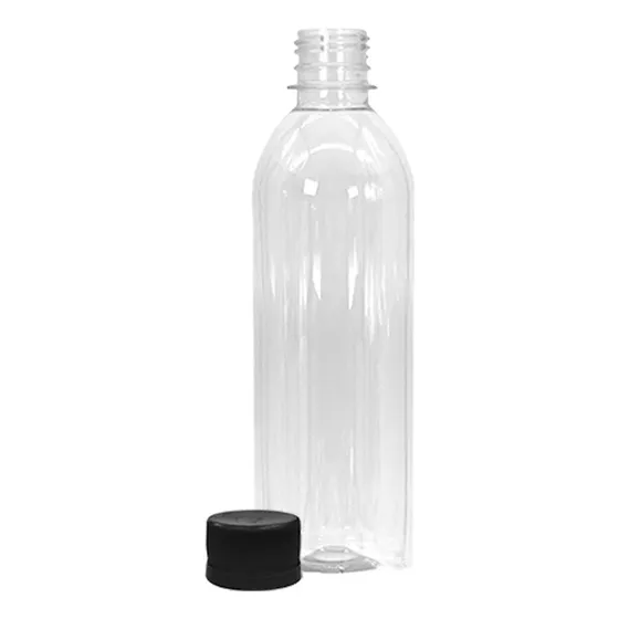 Botella Pet Cilíndrico 400cc  Con Tapa Plástica