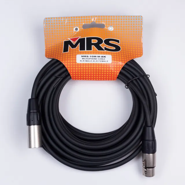 Cable Para Micrófono De 10 M Xlr Mrs-10m-m-bk Morrison