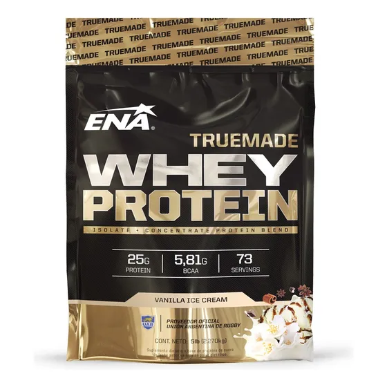 Truemade Whey Protein 5lb (2.27 Kg)proteina Whey Isolate Ena Sabor Vanilla ice cream