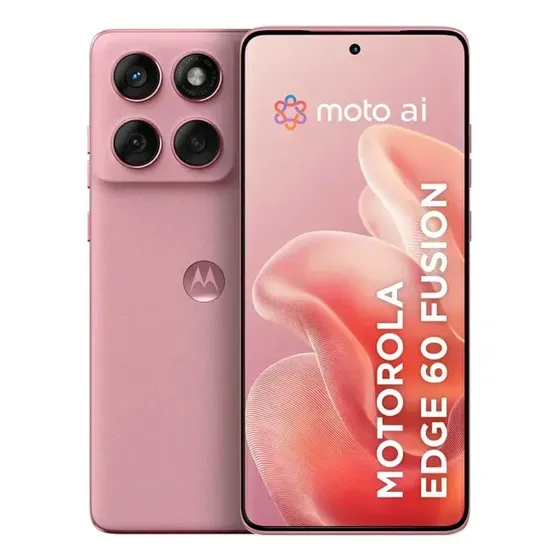 Smartphone Motorola Edge 60 Fusion 5g - 256gb 16gb (8gb Ram+8gb Ram Boost) 50mp Sony Ai Camera Ip68 Nfc - Rosa