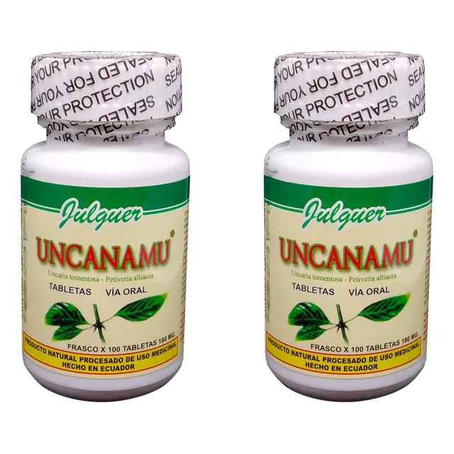 Uncanamu Anamu Zorrilla + Uña De Gato Promocion 2 Frascos