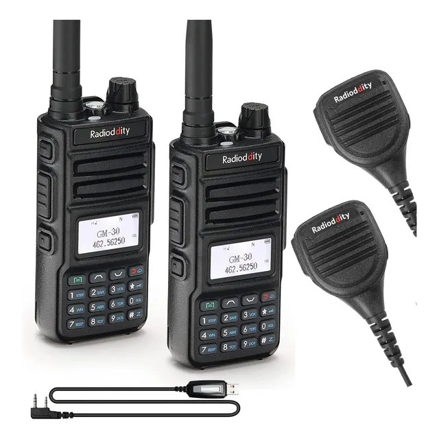 2 Radio Radioddity Gm-30 Gmrs Bidireccional Mano 5 W Largo +