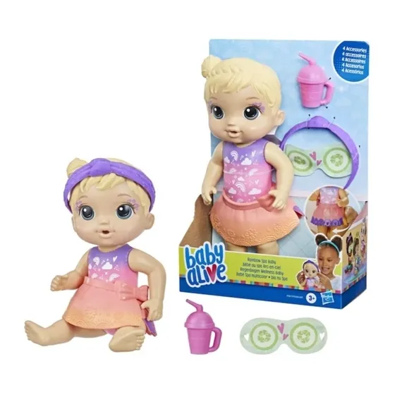 Baby Alive Día De Spa Multicolor - Rubia /happyjack 