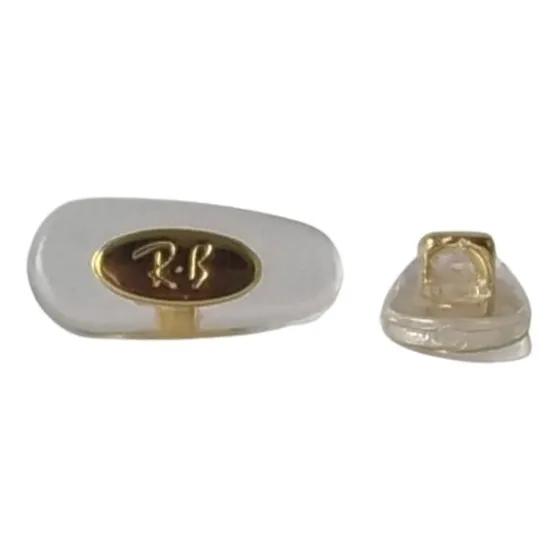 Plaqueta De Silicone Óculos Ray-ban Encaixe 14mm- 1 Par