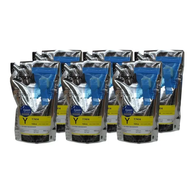 Tinta Epson Stylus Pro Ultrachrome Ds Amarillo 6 Pack T7414