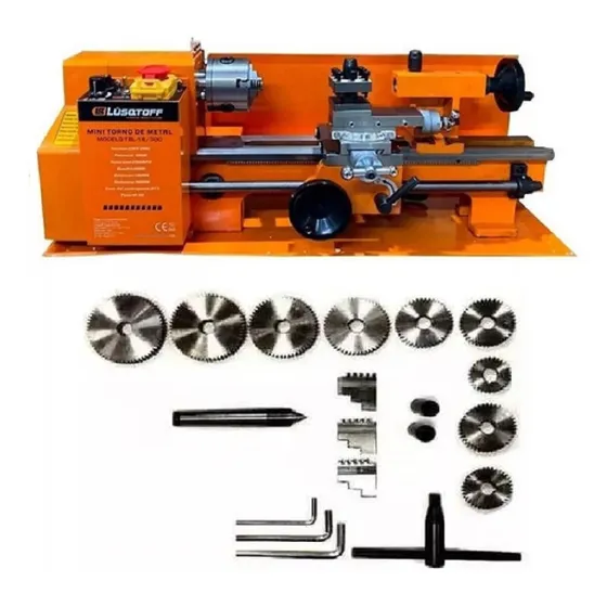 Torno Mini Mecanico Para Metal 300mm 400w 2500rpm Mt2