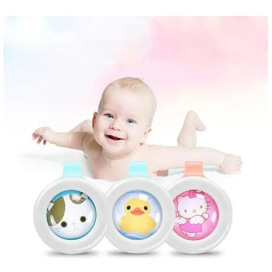 Repelente Bebe Boton Citronela Camomila Sai Mosquito Natural Cor Menina