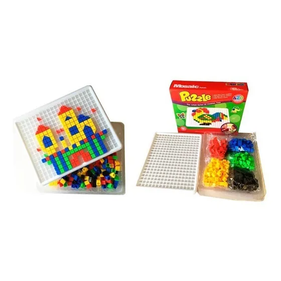 Puzzle Mosaico 420 Piezas Didactico Con Bandeja Niños(a)