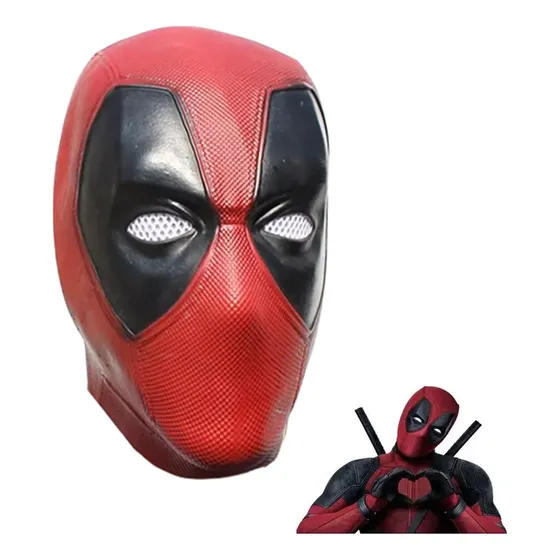 Máscara De Superhéroe Faceshell De Deadpool Para Cosplay Hig