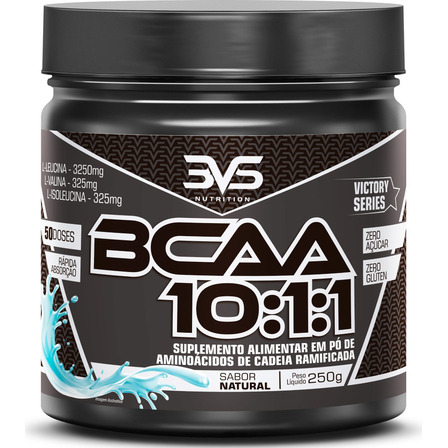 Bcaa Em Pó 10:1:1 Sabor: Natural - Fórmula Exclusiva Ultra Concentrada Com 3900mg De Aminoácidos Por Dose - 250g Bcaa Em Pó 10:1:1 Sabor: Natural - Fórmula Exclusiva Ultra Concentrada Com 3900mg De Aminoácidos Por Dose - 250g