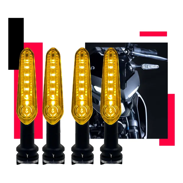 Kit 4 Pisca Led Seta Yamaha Mt03 Mt07 Mt09 Fz150 2021 A 2023