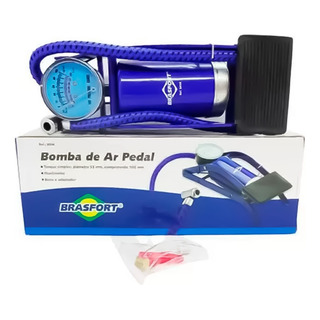 Bomba De Ar Manual Com Pedal E Manômetro Bomba De Ar Manual Com Pedal E Manômetro