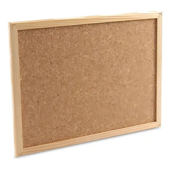 Pizarra De Corcho Borde De Madera 40 X 60 Cm