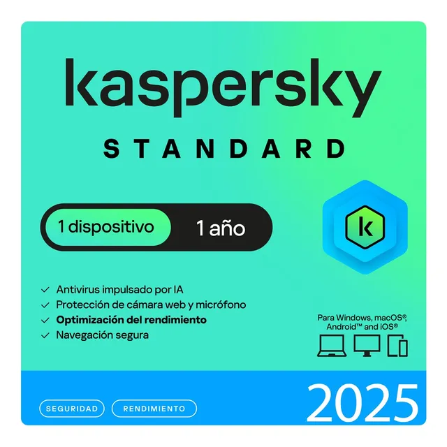 Licencia Original Kaspersky Antivirus 1 Pc 1 Año