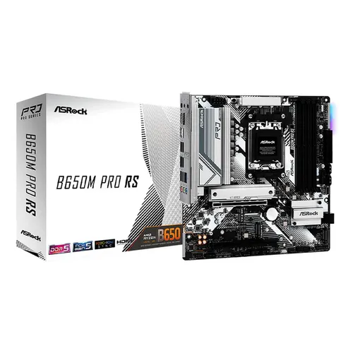 Placa Mãe ASRock A620M Pro RS WiFi DDR5 Socket AM5 M-ATX 128GB