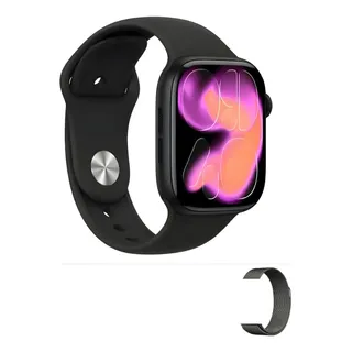 Smartwatch Feminino Watch 11 Mini Pro 40mm C/ Mensagem + Nfc Preto