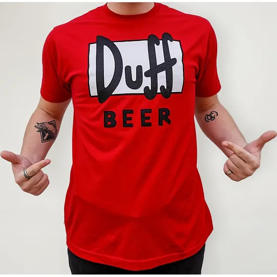 Remera Cerveza Duff Los Simpsons Manga Corta