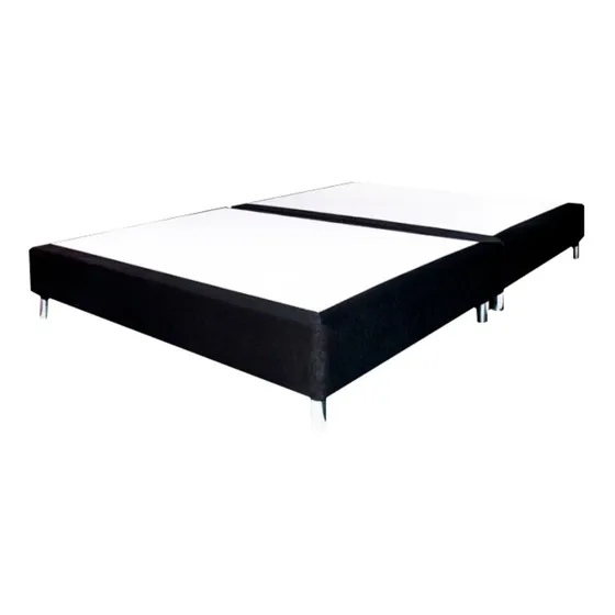 Base Cama + Colchon Semiortopedico + 2 Almohadas 140x190