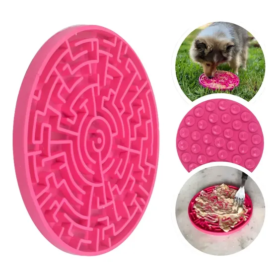 Tapete De Lamber P/ Cães E Gatos Pet Games Labirinto Pink P Cor Pink