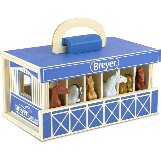 Breyer Horses Breyer Farms Conjunto De Madeira Estável
