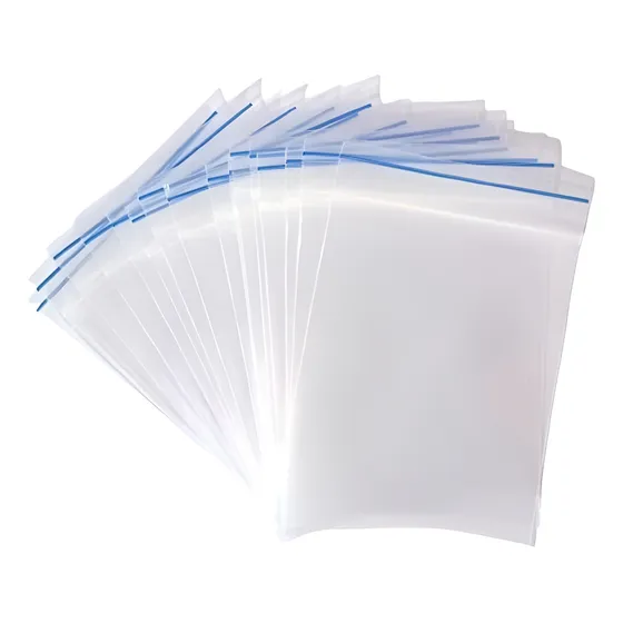 100x Bolsas Tipo Zipper Ziploc 4x5 Cm