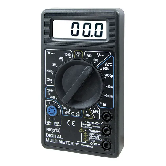 Tester Multimetro Digital Indicador Voltaje Dc Ac Nisuta