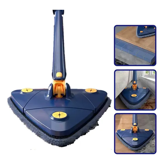Mini Mop Triangular Dobrável Ideal Para Cantos E Fendas