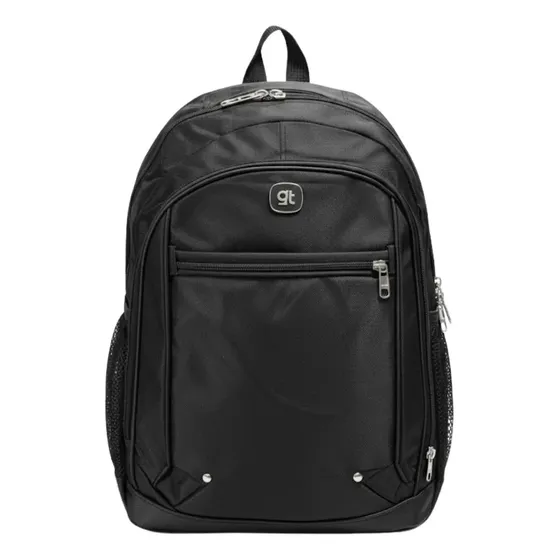 Mochila Masculina Trabalho Notebook Impermeavel Preta Gt Cor Preto Desenho Do Tecido Fosco