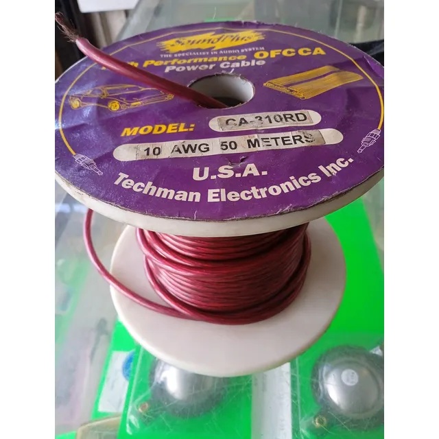 Cable  Corriente  Audio Automotriz Calibre # 10 Flexible Gp