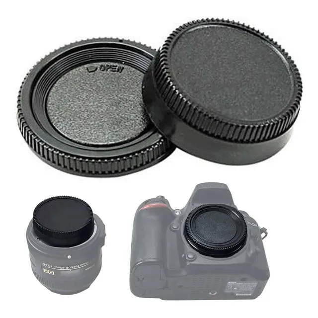 Tapa Para Nikon, Trasera Lente & Cuerpo Camara.