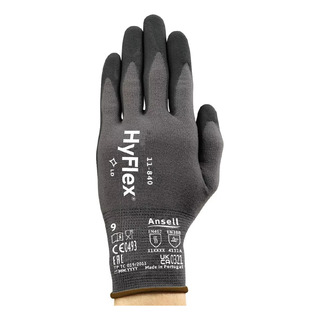 Guante Mecánico Hyflex 11-840 Ansell Multipropósito, Negro Guante Mecánico Hyflex 11-840 Ansell Multipropósito, Negro