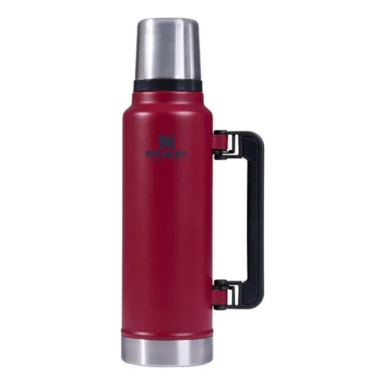 Termo Stanley Clásico 1.4 LTS Asa Plegable rojo