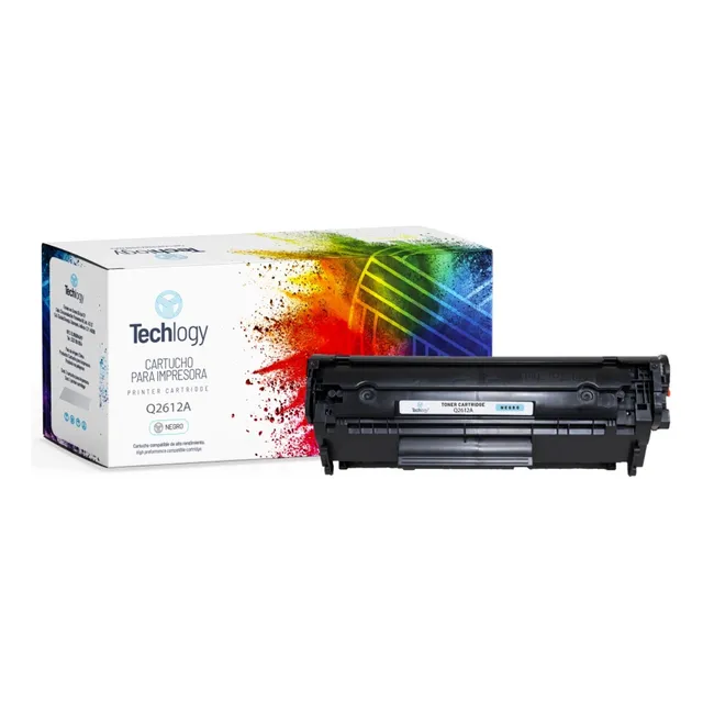 Toner Techlogy 12a Q2612a 1010 1012 1018 1020 102 - Tinta Negro
